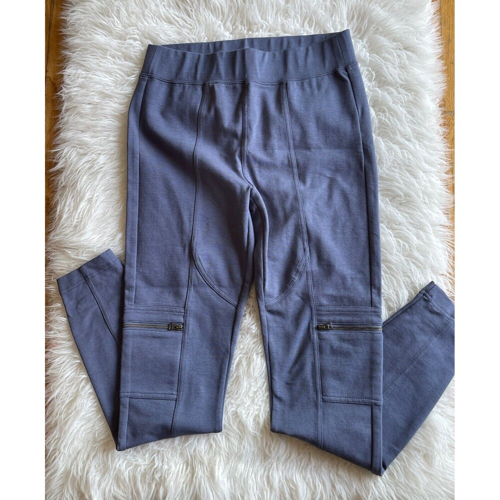 Soft Surroundings Women’s Size Small Blue Ponte Knit Casual Pants NWOT BOX8